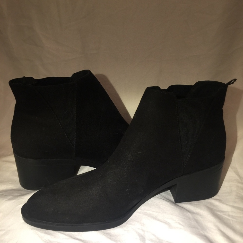Blackest Black Ankle Boots
